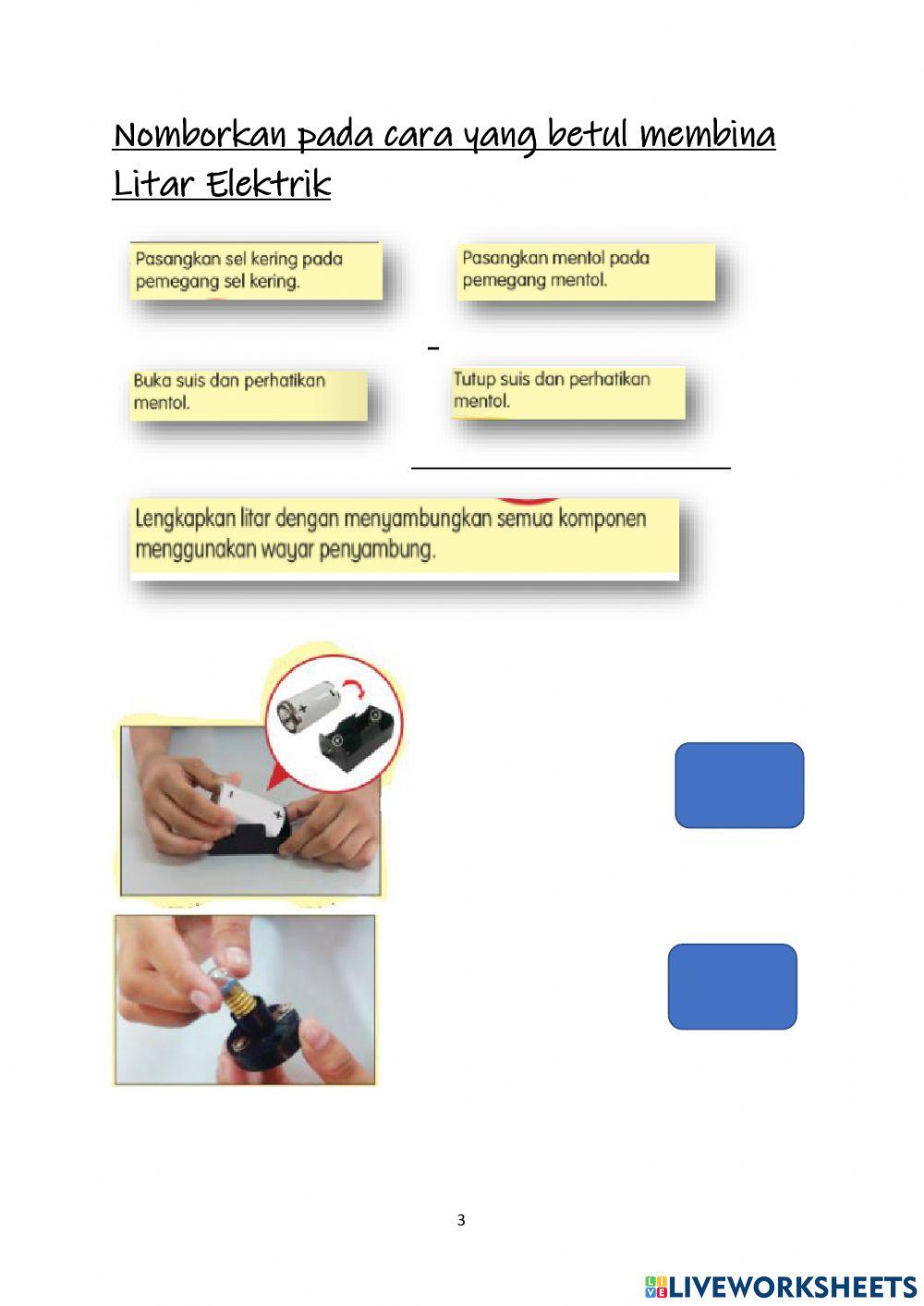 SAINS TAHUN 2 - Elektrik
