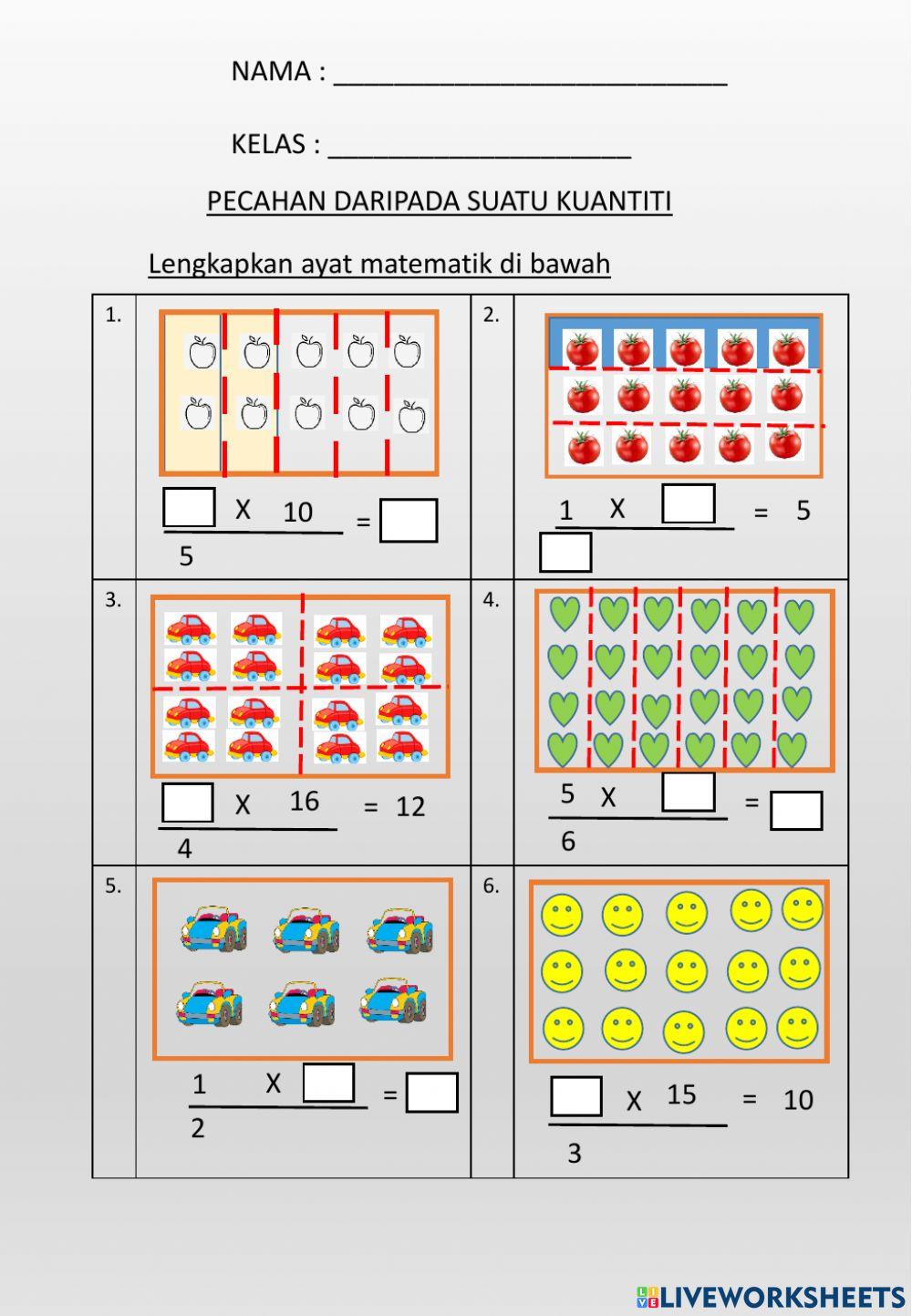 Pecahan daripada suatu kuantiti