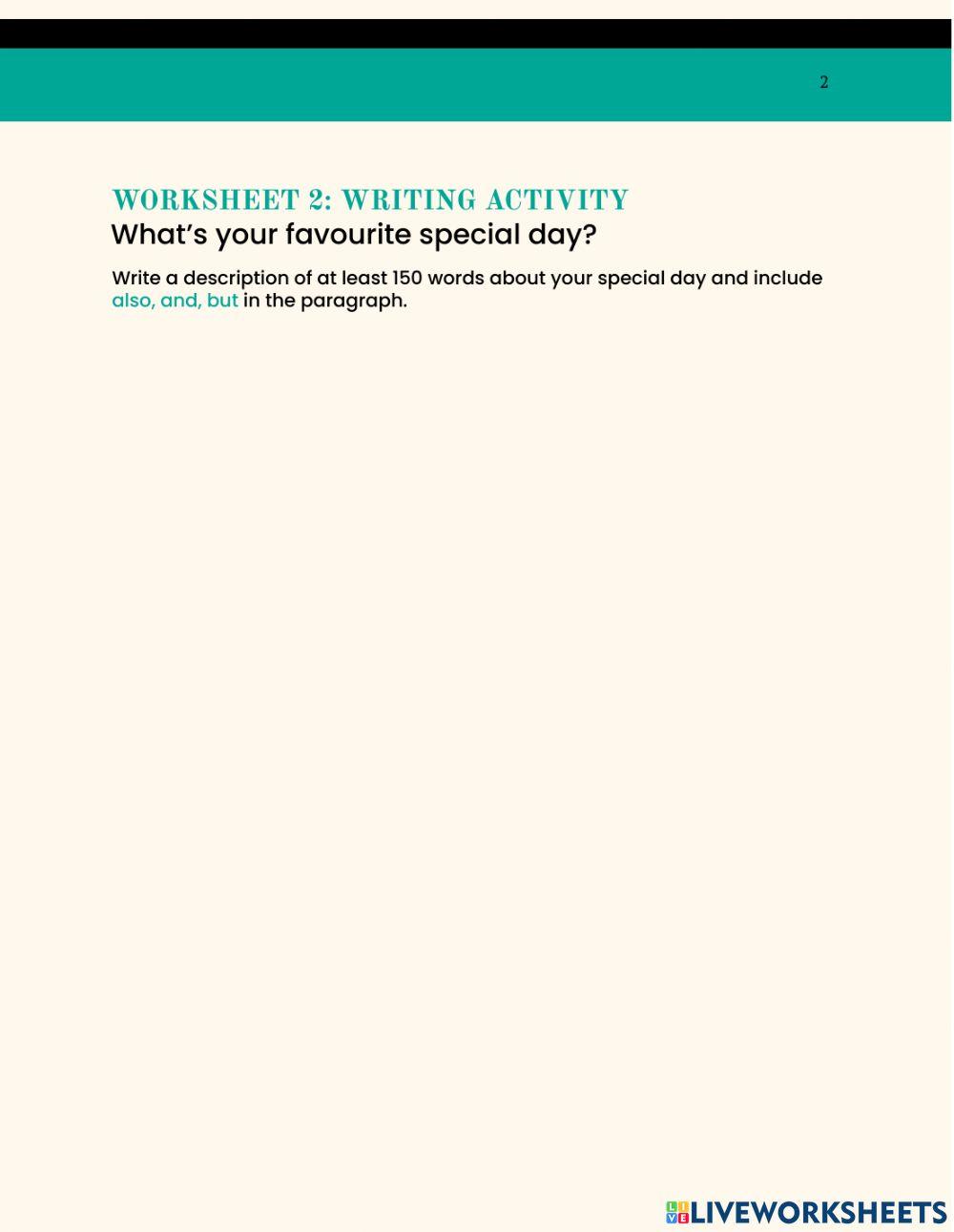 Reading and Writing Activity 5G worksheet Live Worksheets
