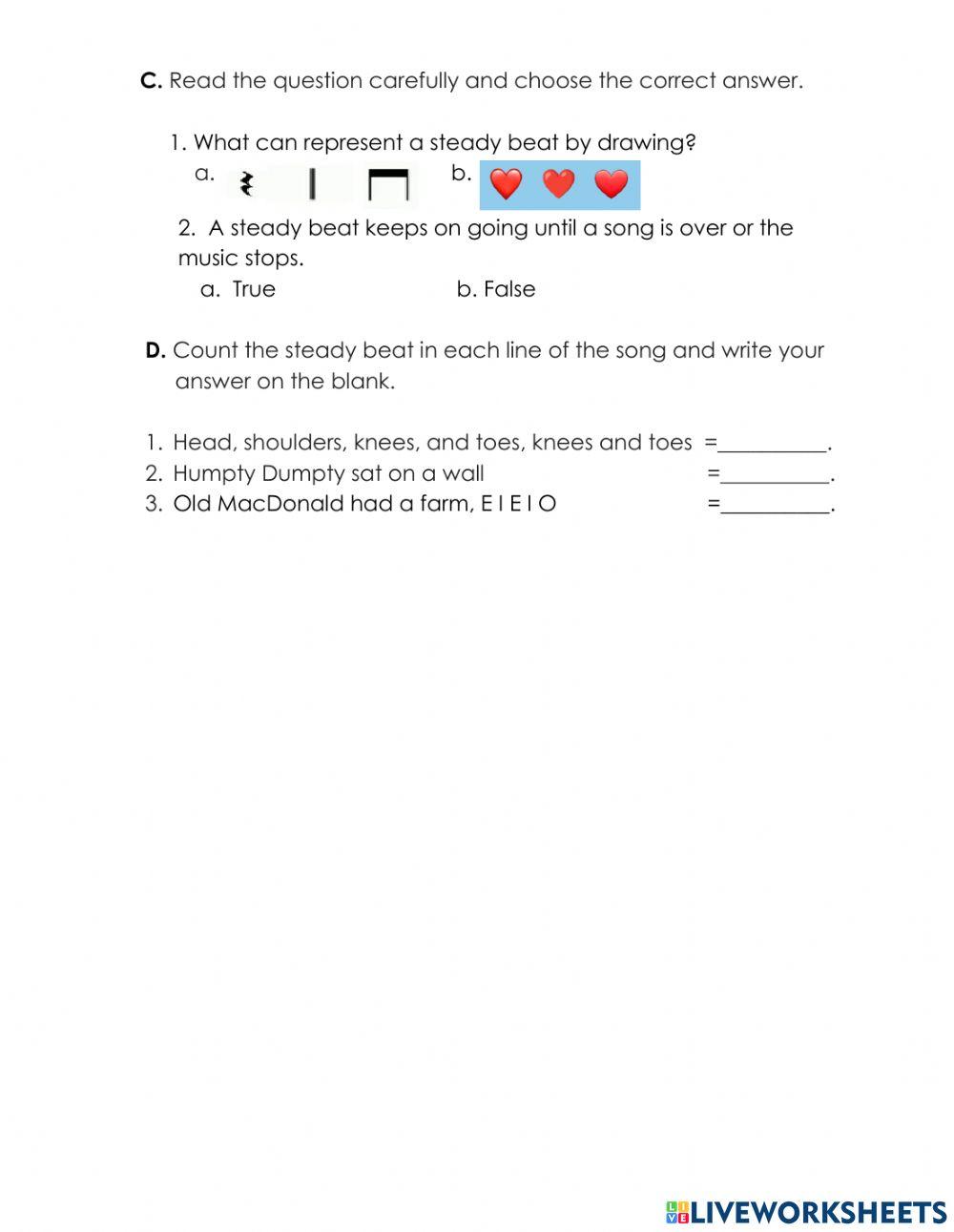 Worksheet 2.2