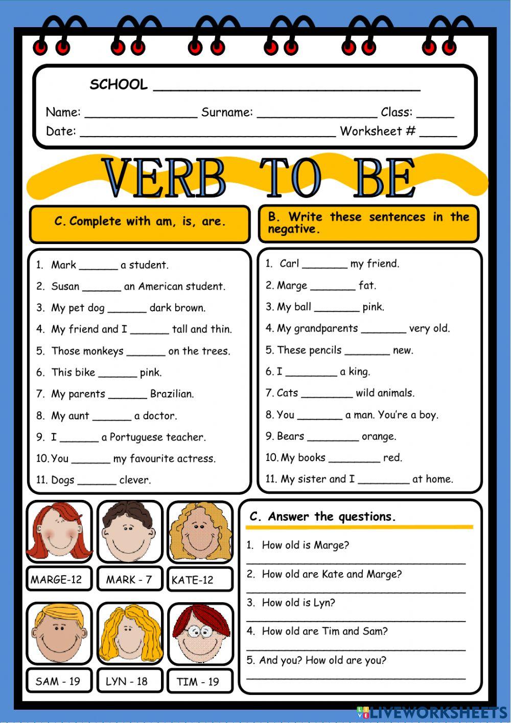 Verb to be Verb to be