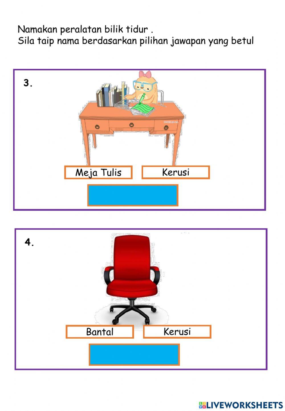 Peralatan bilik tidur