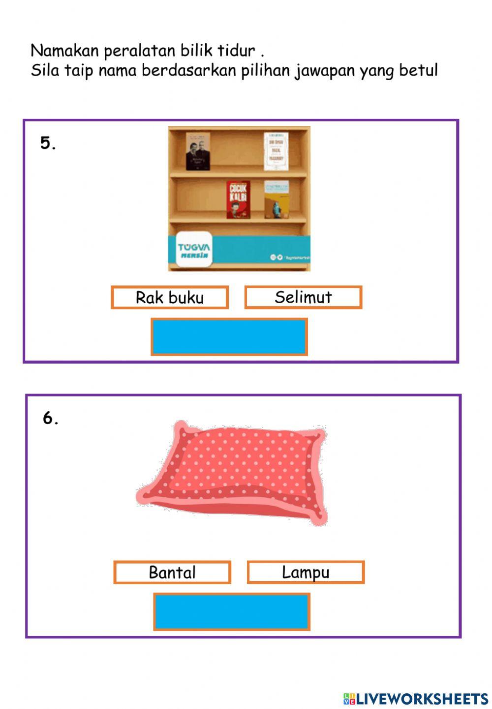Peralatan bilik tidur