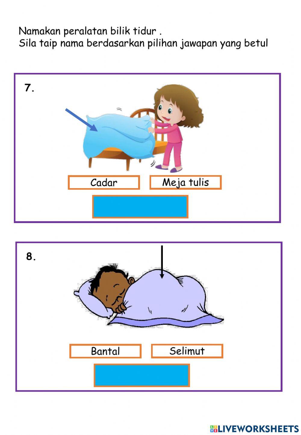 Peralatan bilik tidur