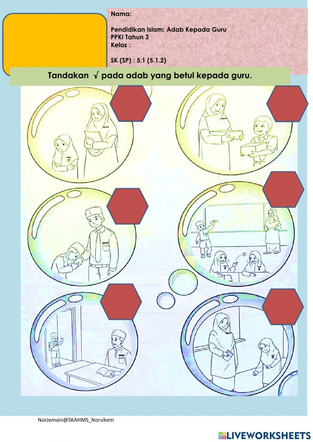 Adab Terhadap Guru PPKI  srThn 3