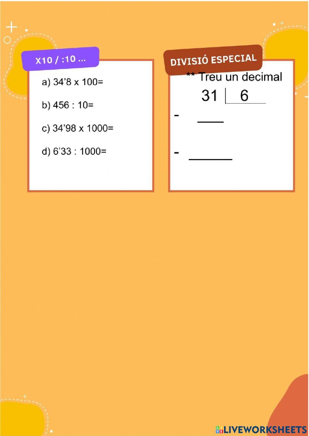 CÀLCUL 6è - FITXA 8