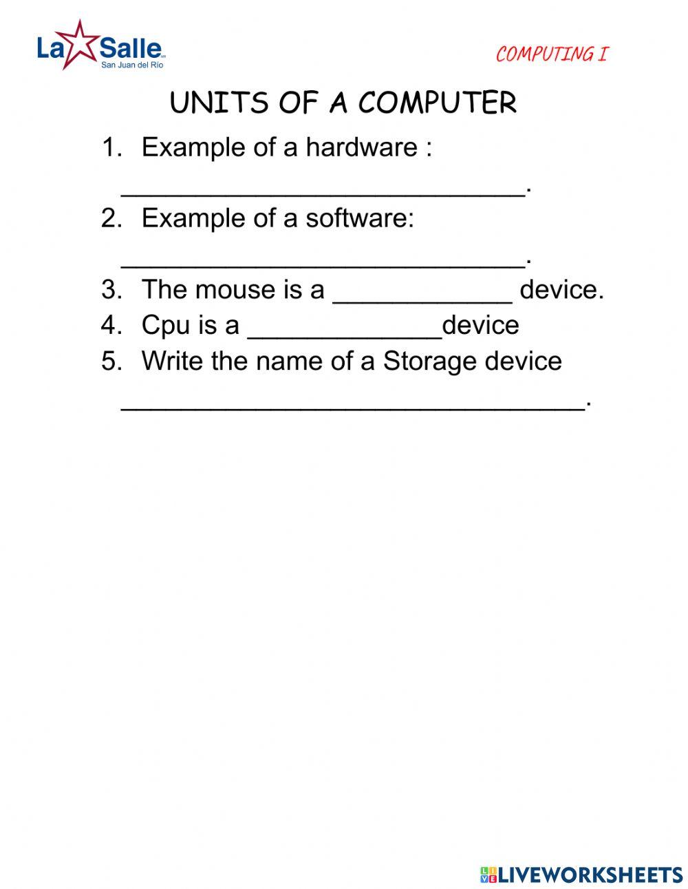 Unidades de la computadora