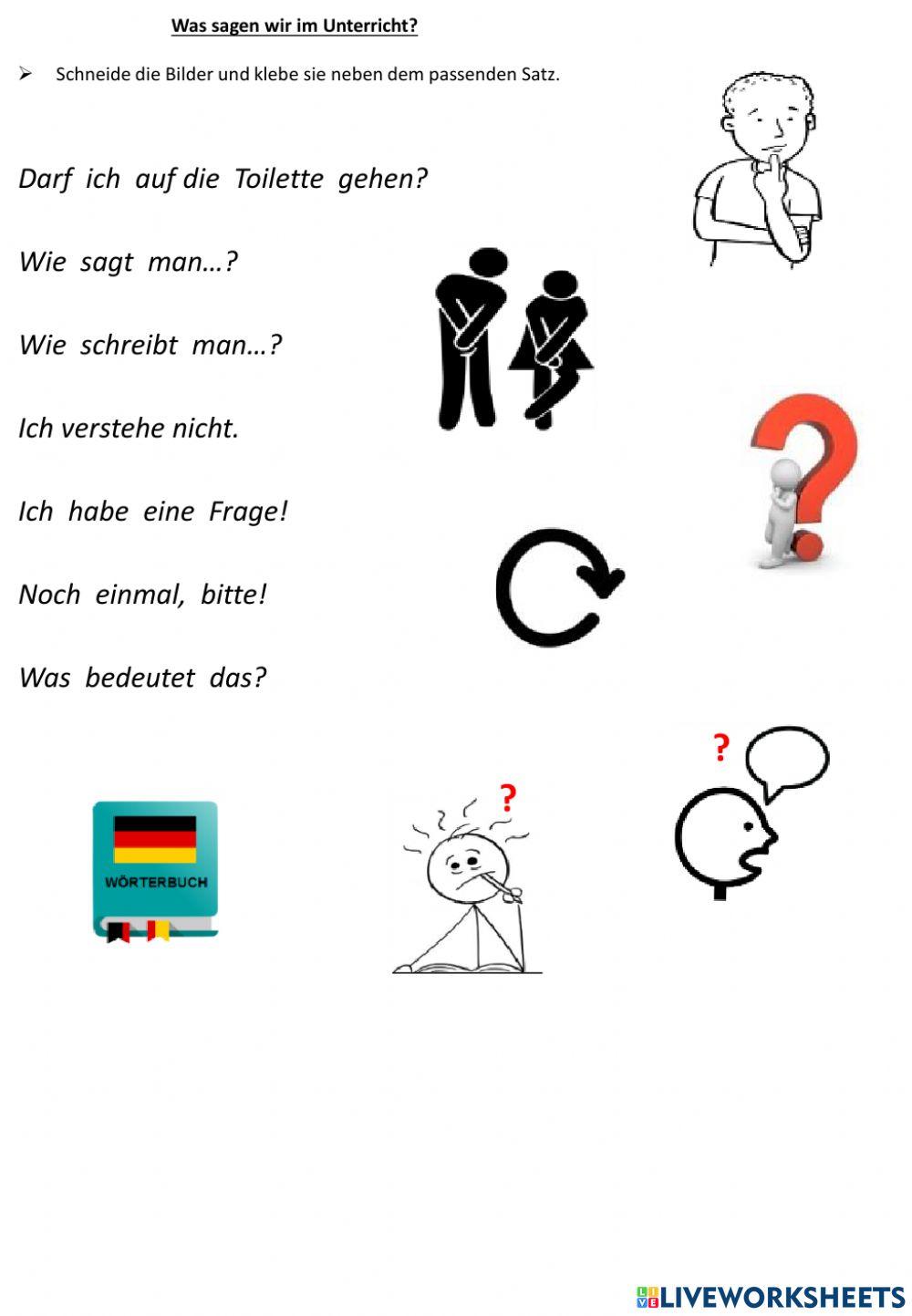 Was sagen wir im Unterricht?