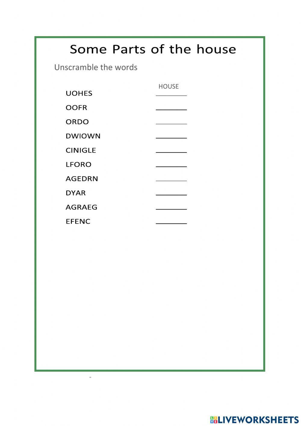 Some Parts of the House