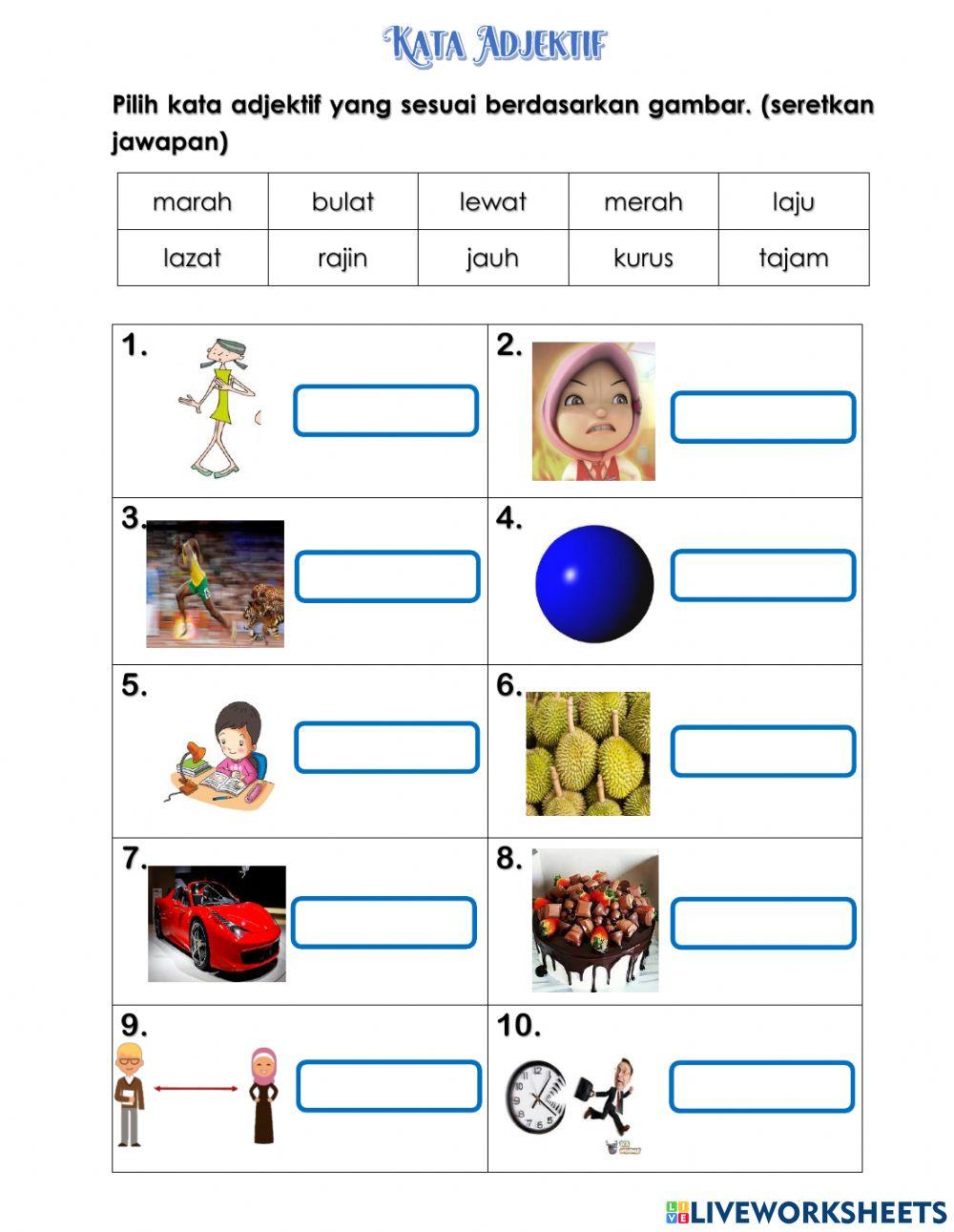 Kata adjektif tahun 1