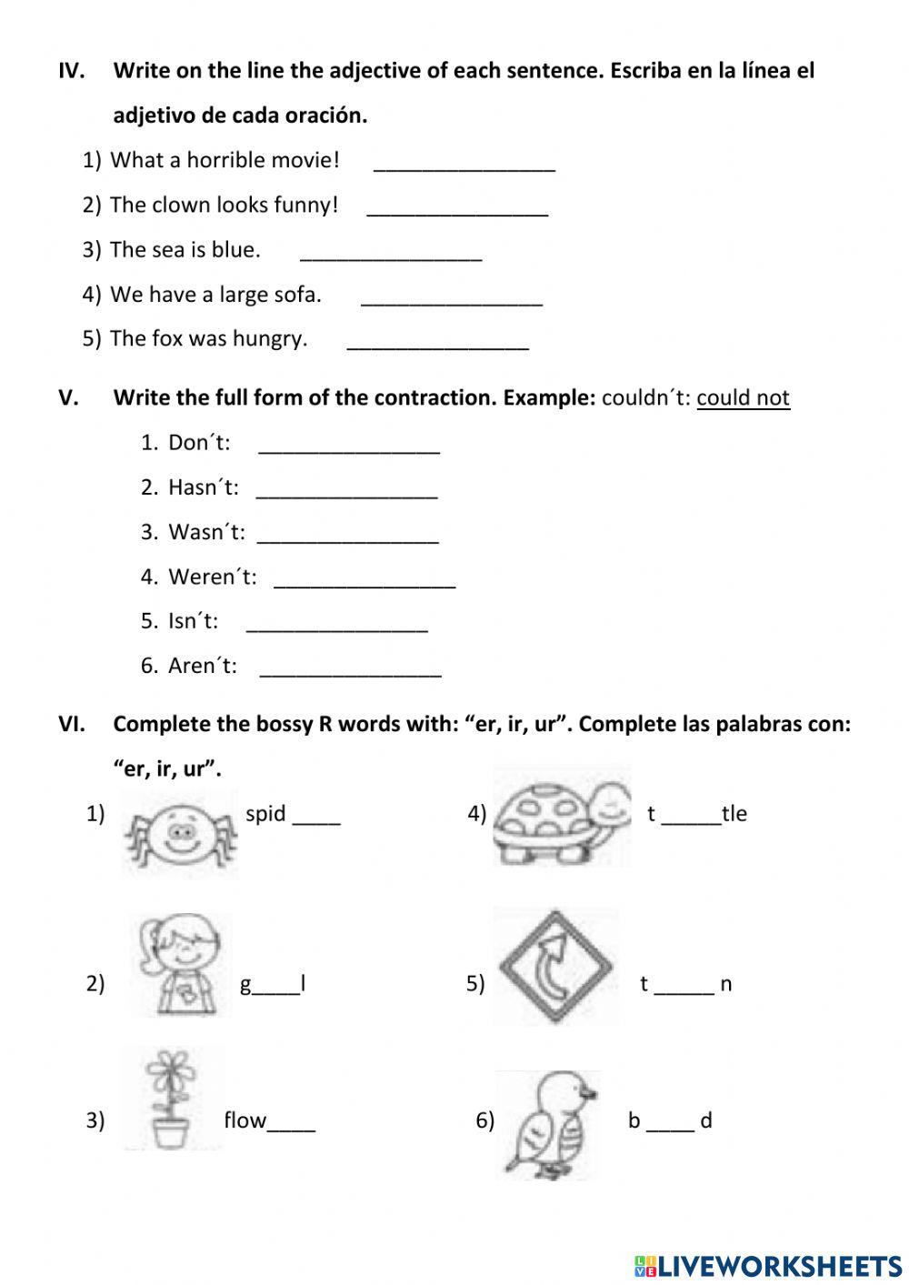 Phonics Infantil Exam 4