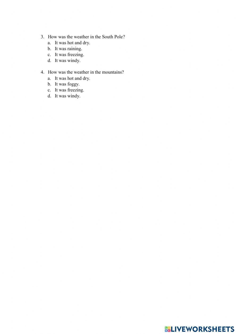 Ali and the magic carpet-Worksheet