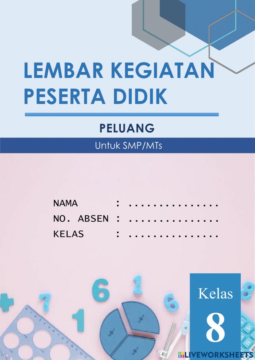 LKPD 1 Peluang Kelas VIII