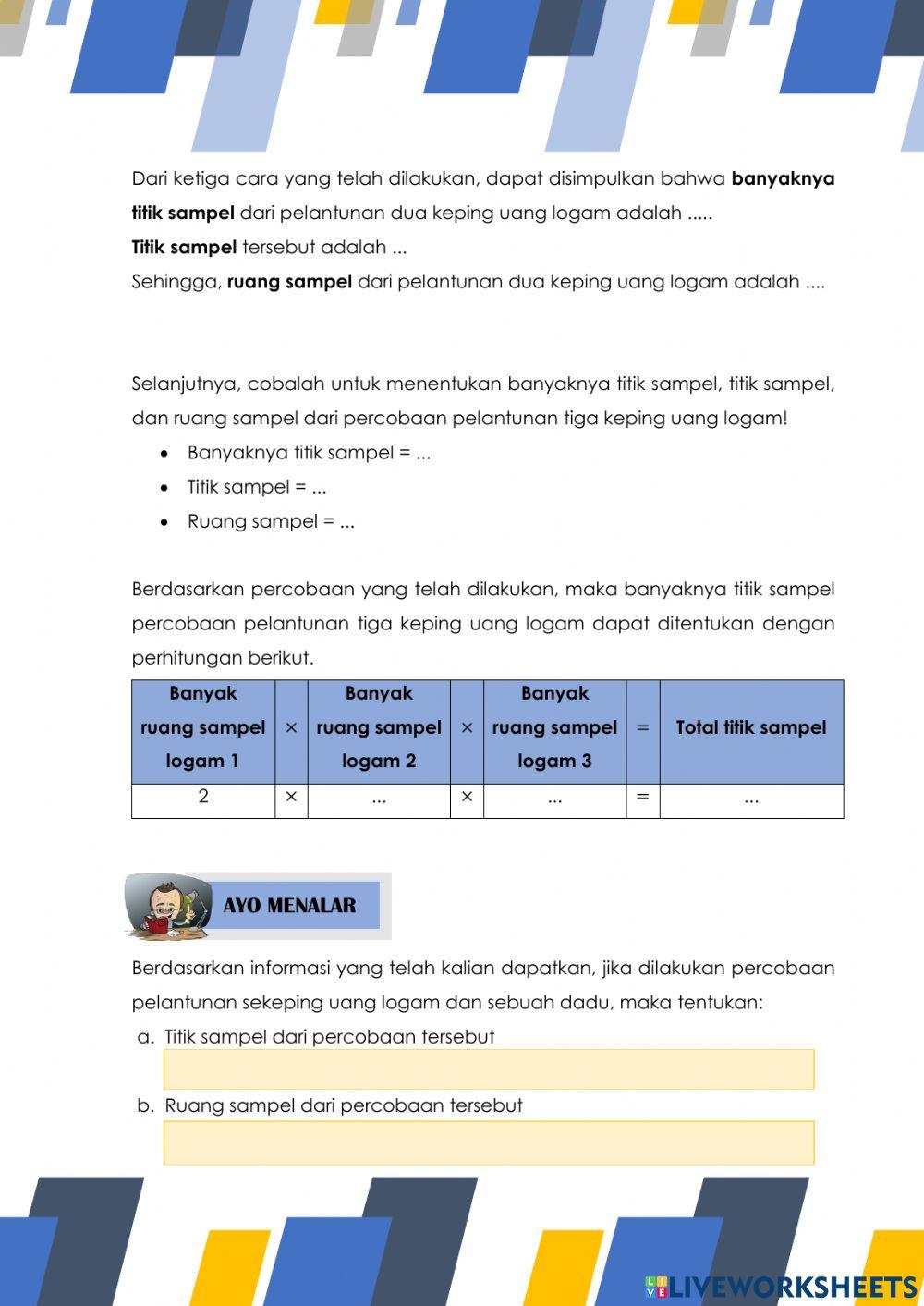 LKPD 1 Peluang Kelas VIII