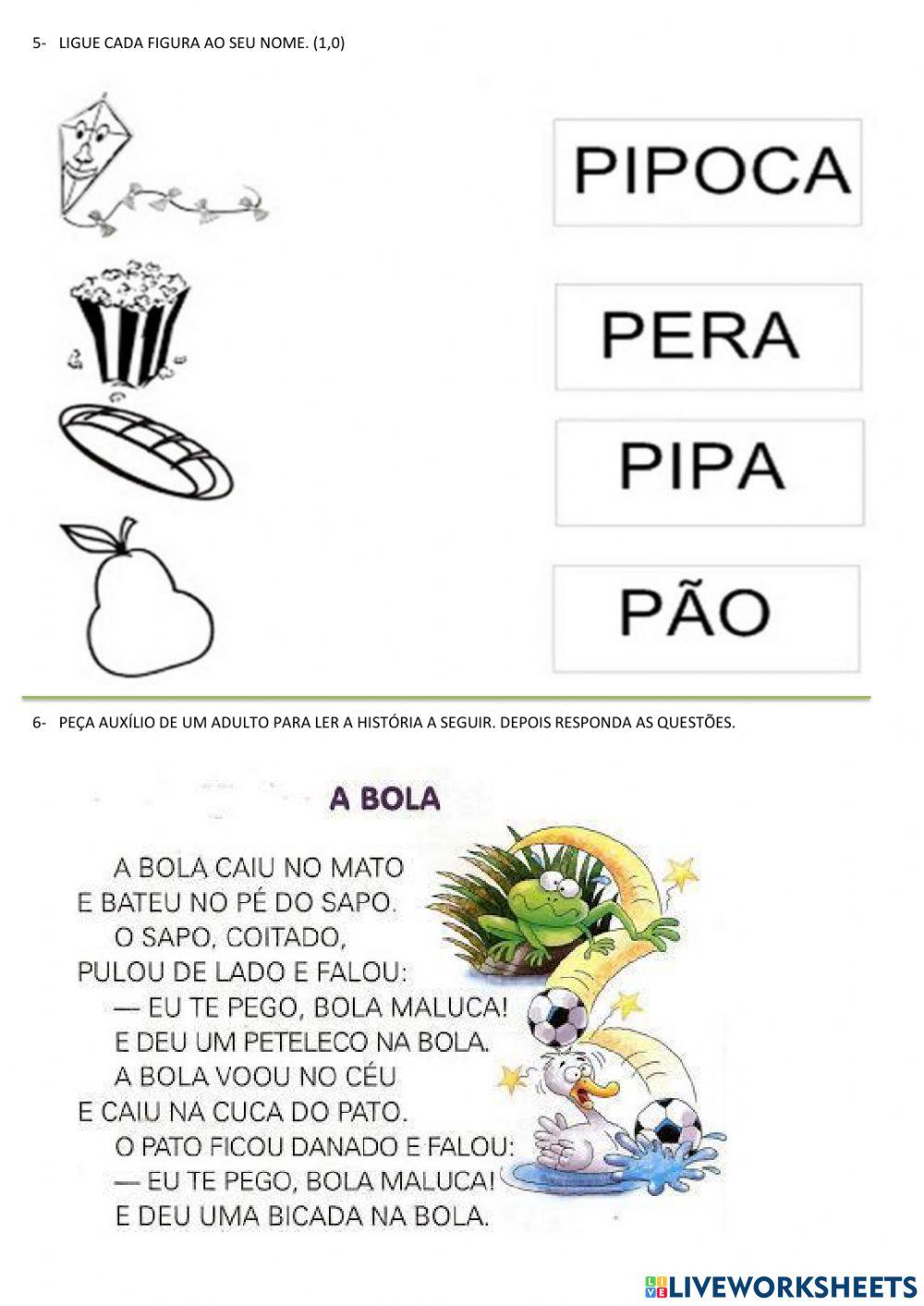 REVISÃO de Língua Portuguesa - 2º bimestre