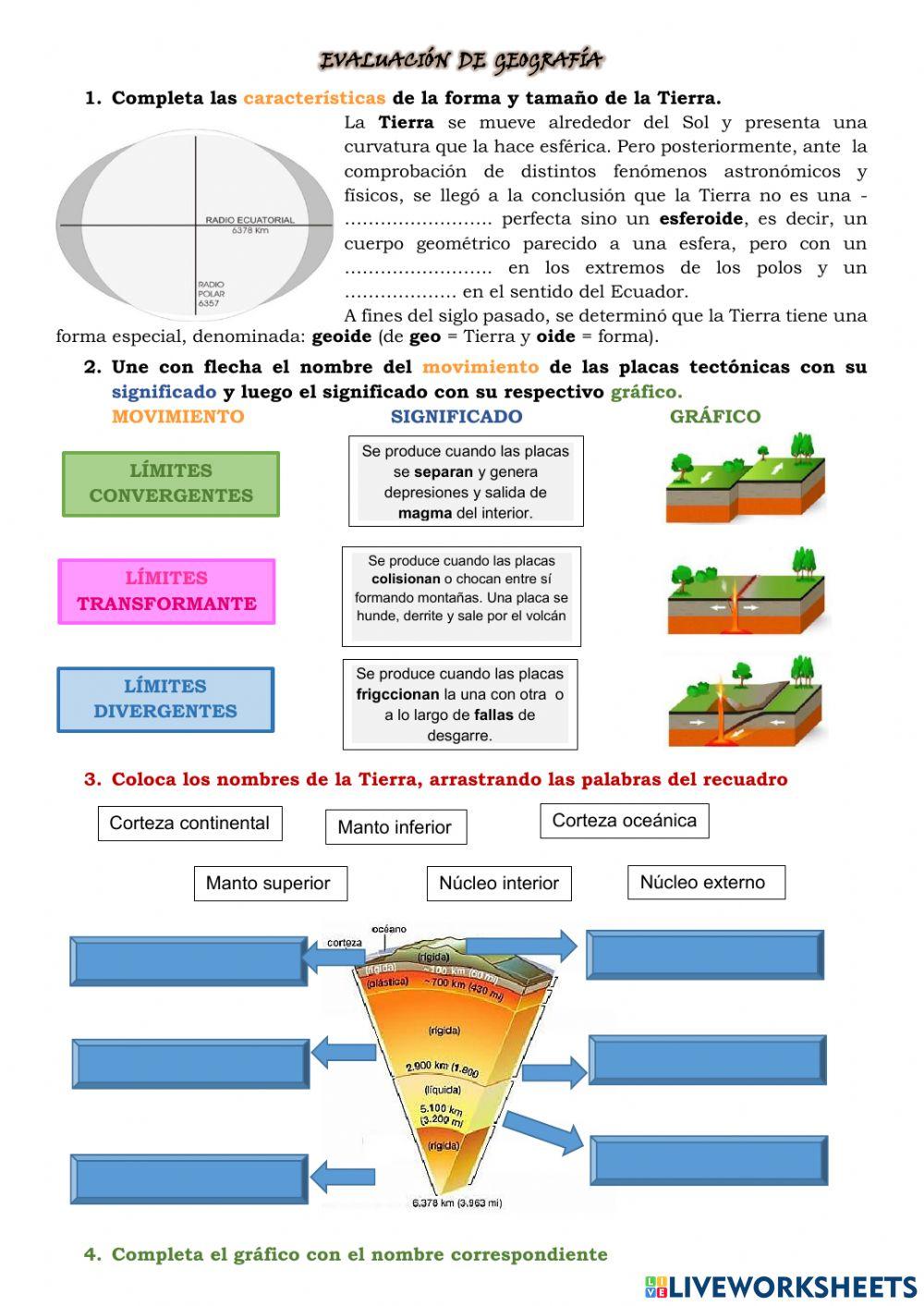 Greografía evaluación