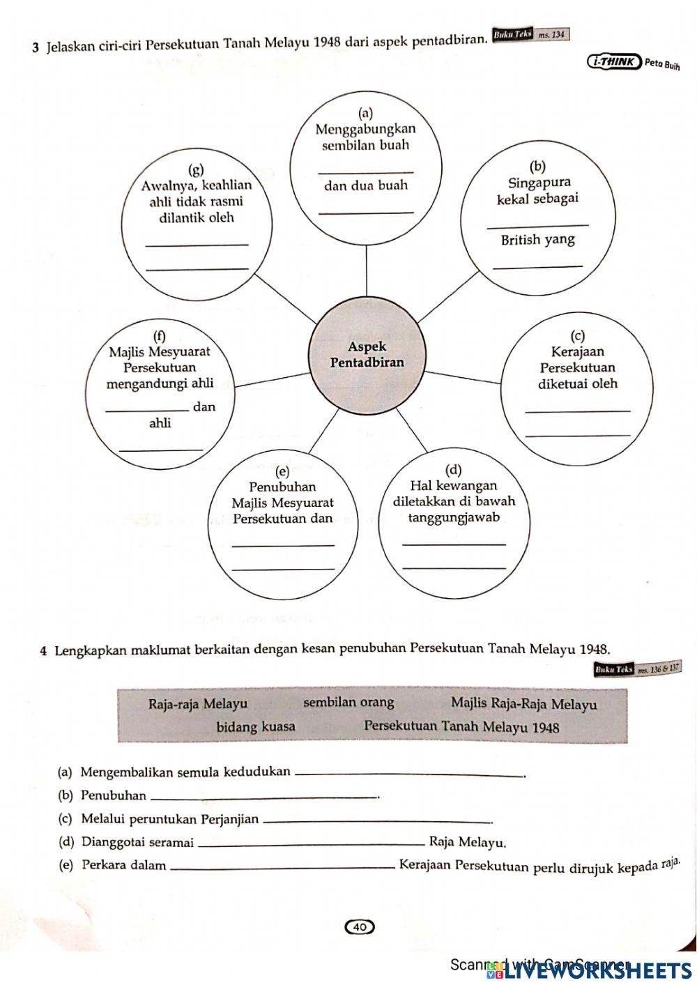SEJARAH T4: 5.1 Latar Belakang Penubuhan Persekutuan Tanah Melayu 1948