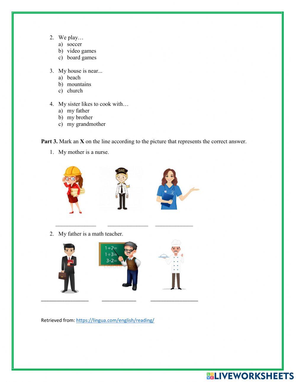 Beginners Worksheet