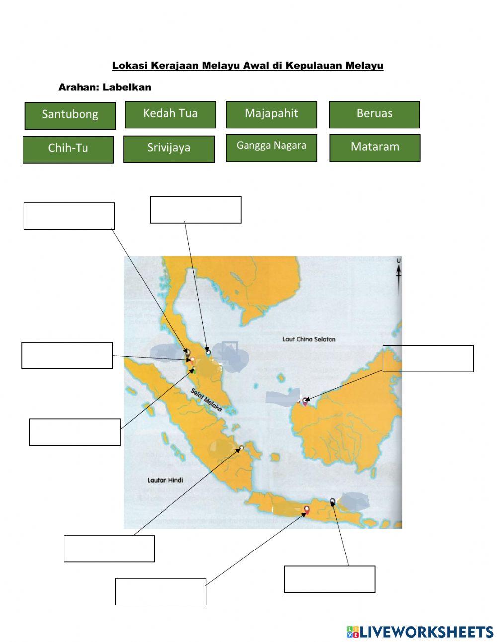 Lokasi kerajaan melayu awal