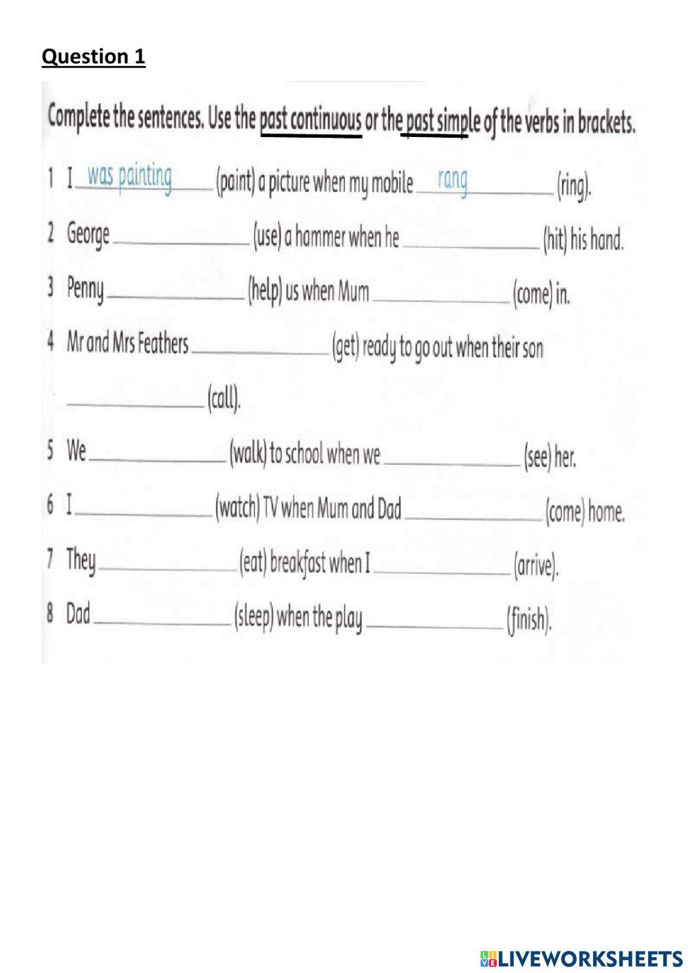 Present simple- present continuous revision