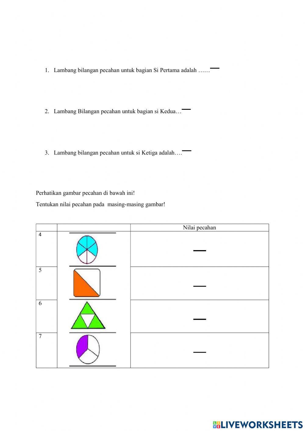 Evaluasi pecahan senilai