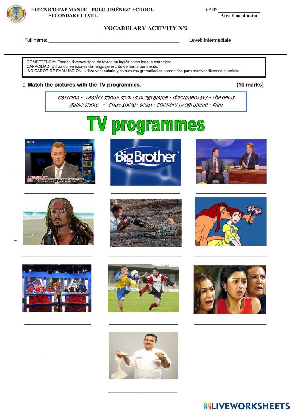 Vocabulary activity n°2