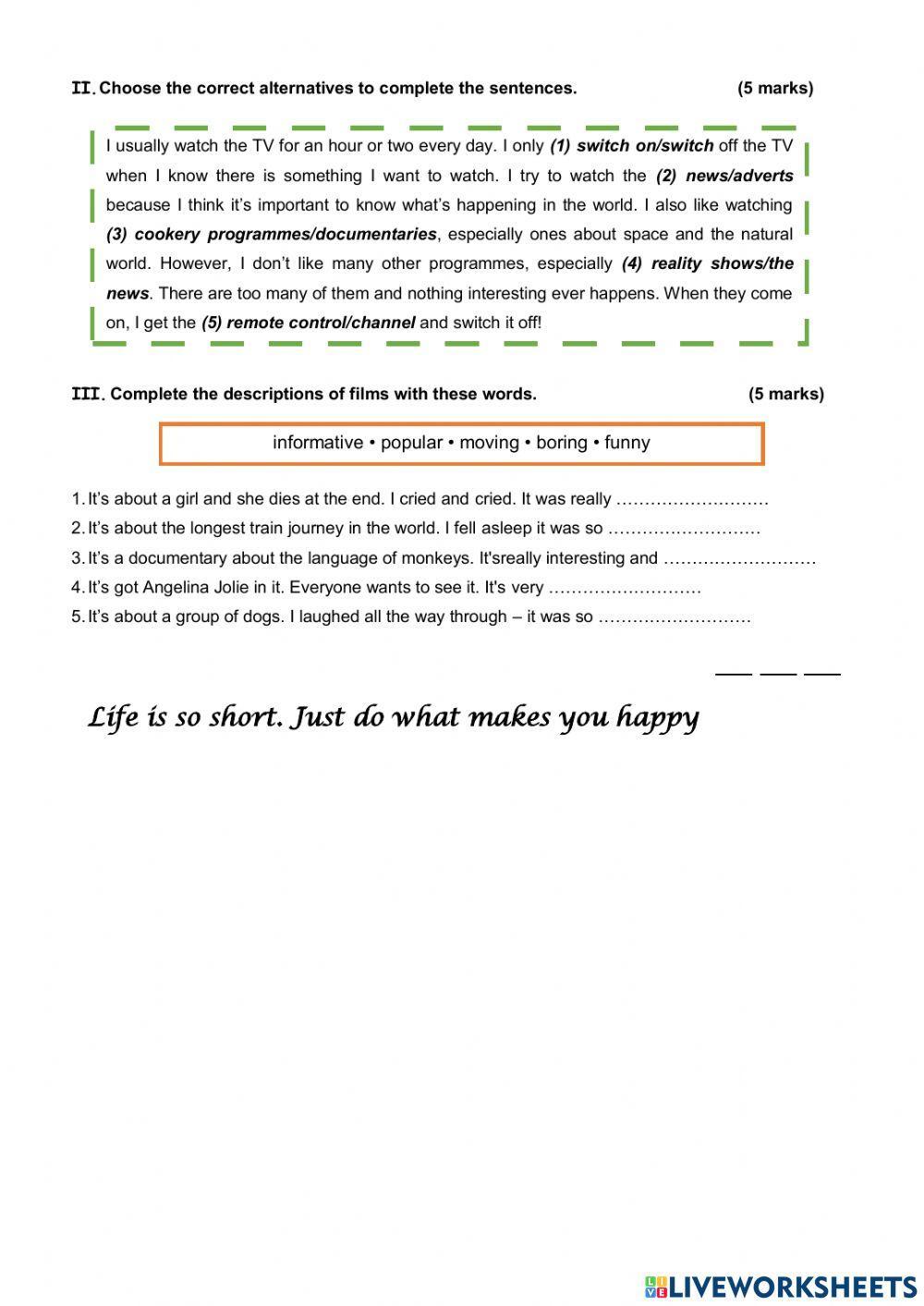 Vocabulary activity n°2