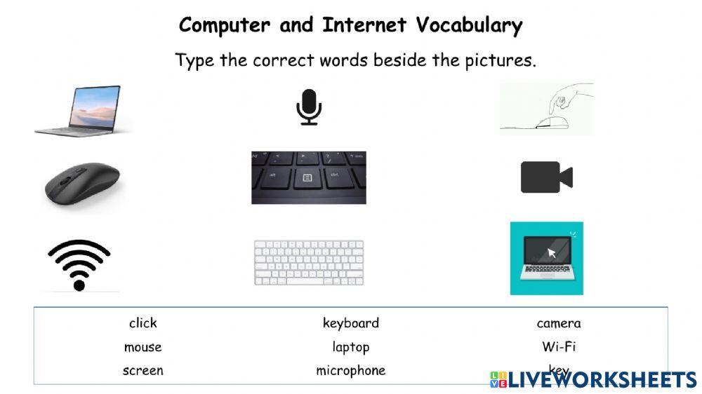 Computer and Internet Vocabulary