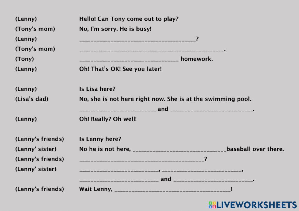 Present Continuous listening