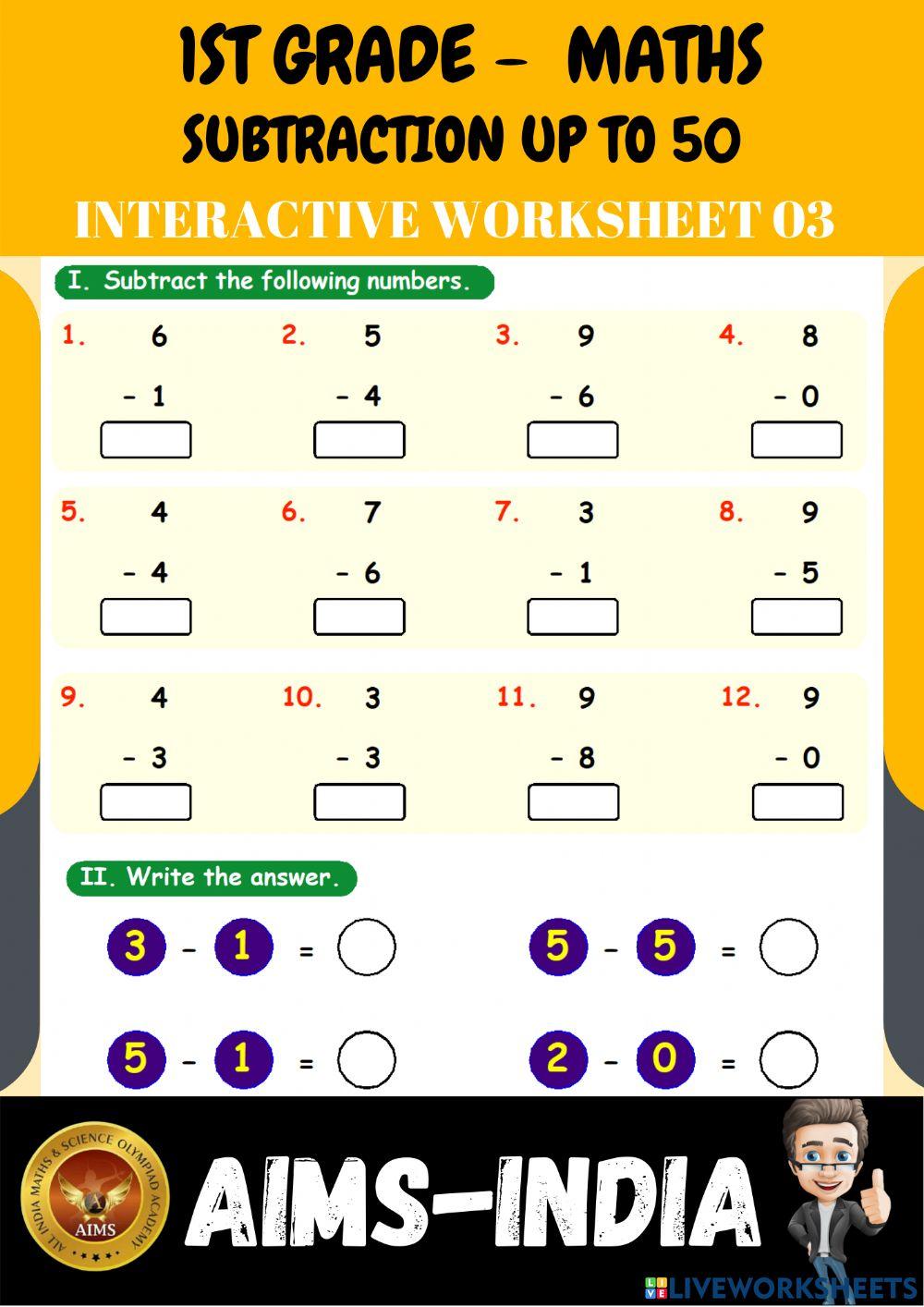 1st-maths-ps03-subtraction up to 50 - ch 05