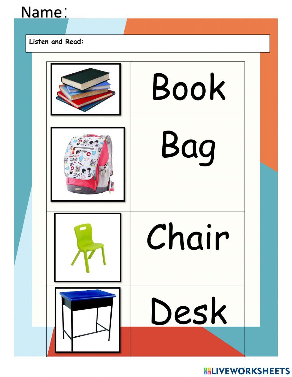 Things in My Classroom