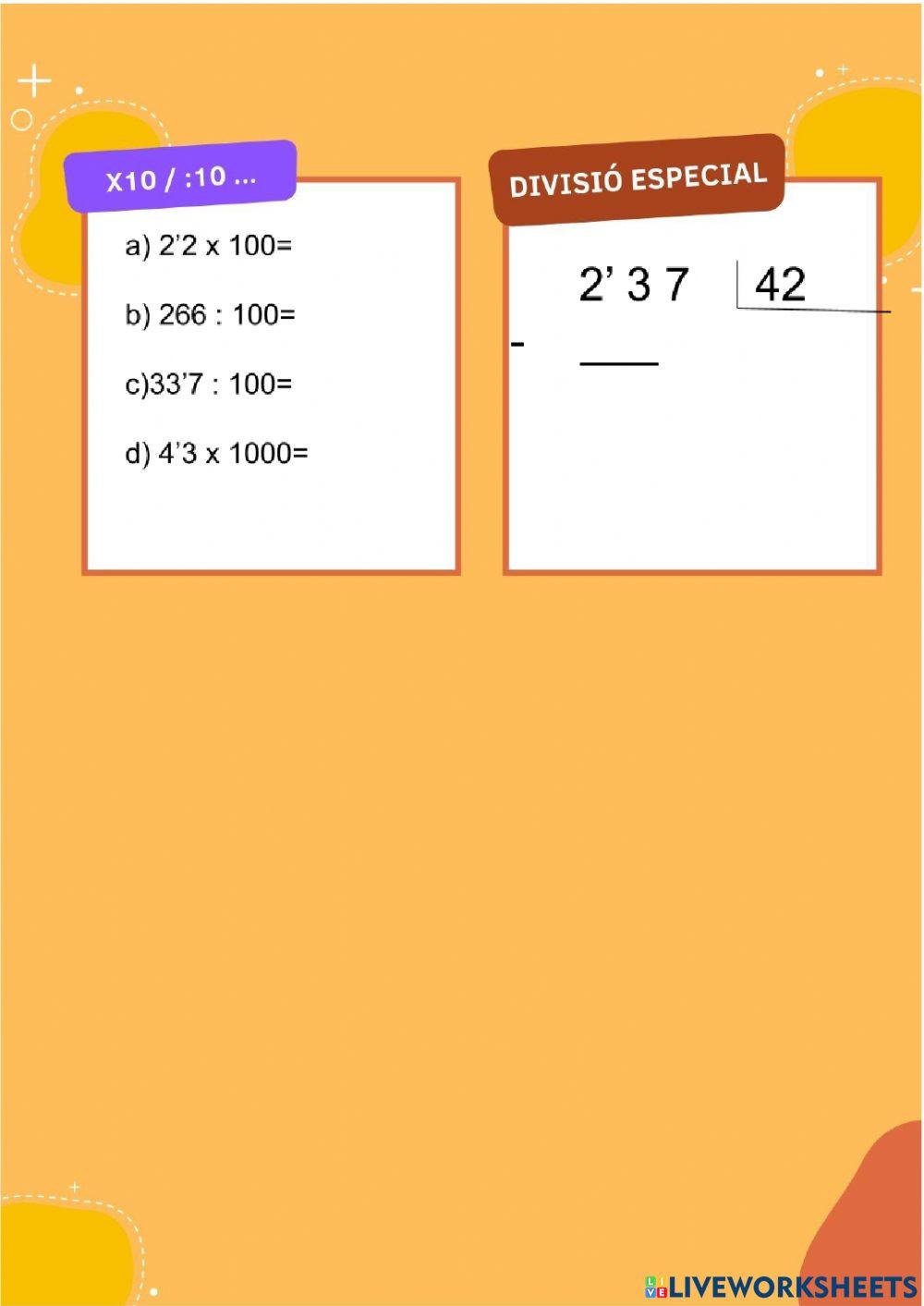 CÀLCUL 6è - FITXA 12