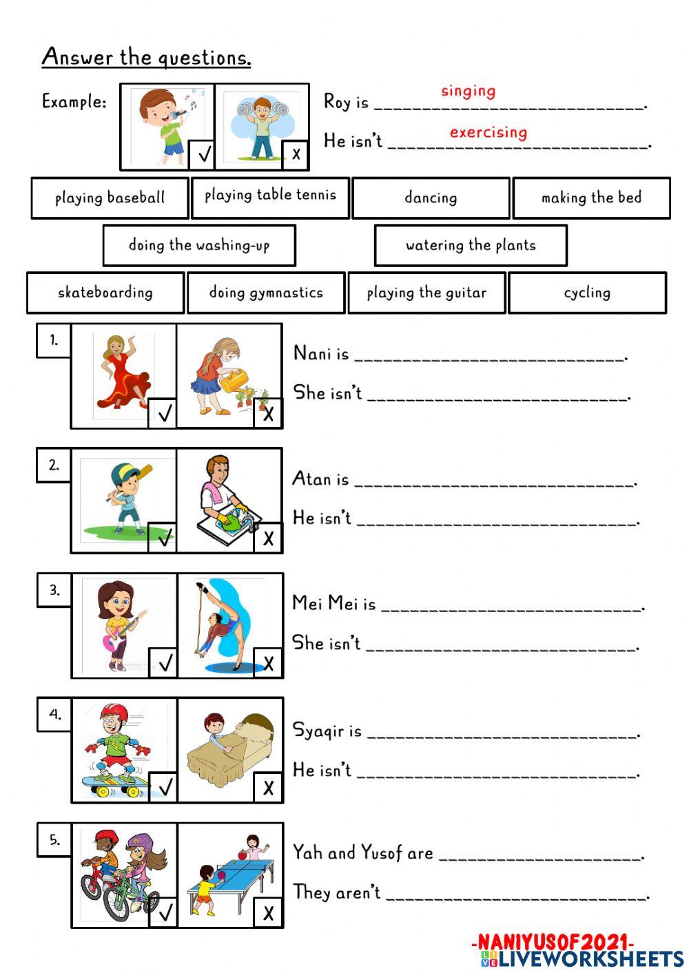 Is, isn't, are, aren't worksheet | Live Worksheets Is, isn't, are, aren't worksheet | Live Worksheets