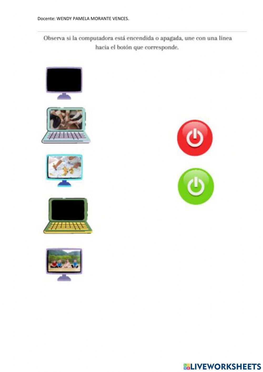 Encendido y apagado de la pc