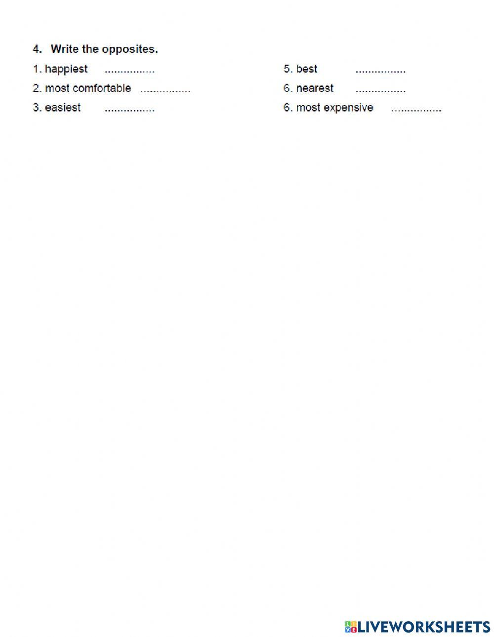 Superlative exercises