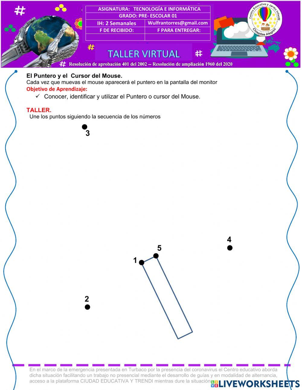 El puntero del mouse