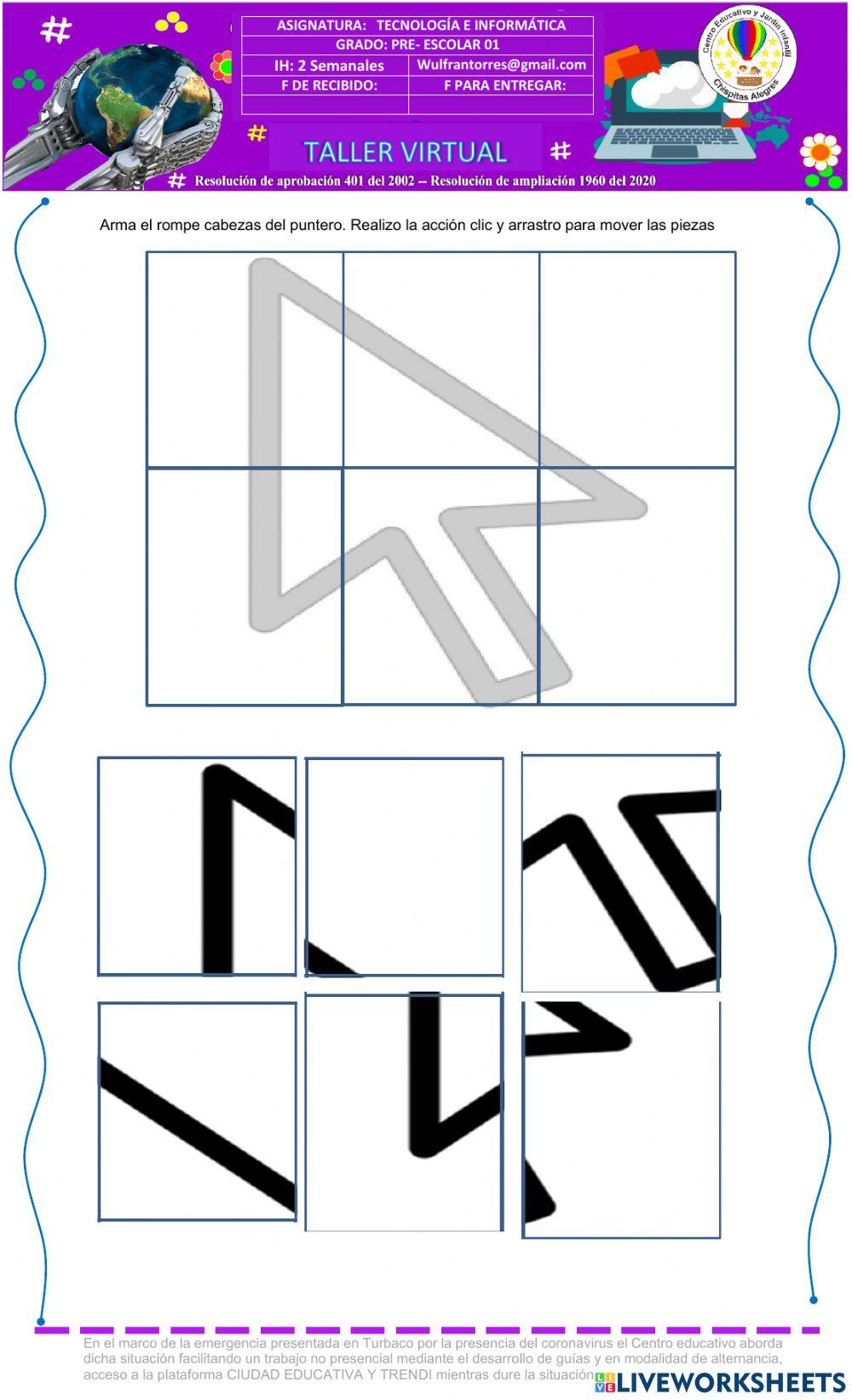 El puntero del mouse