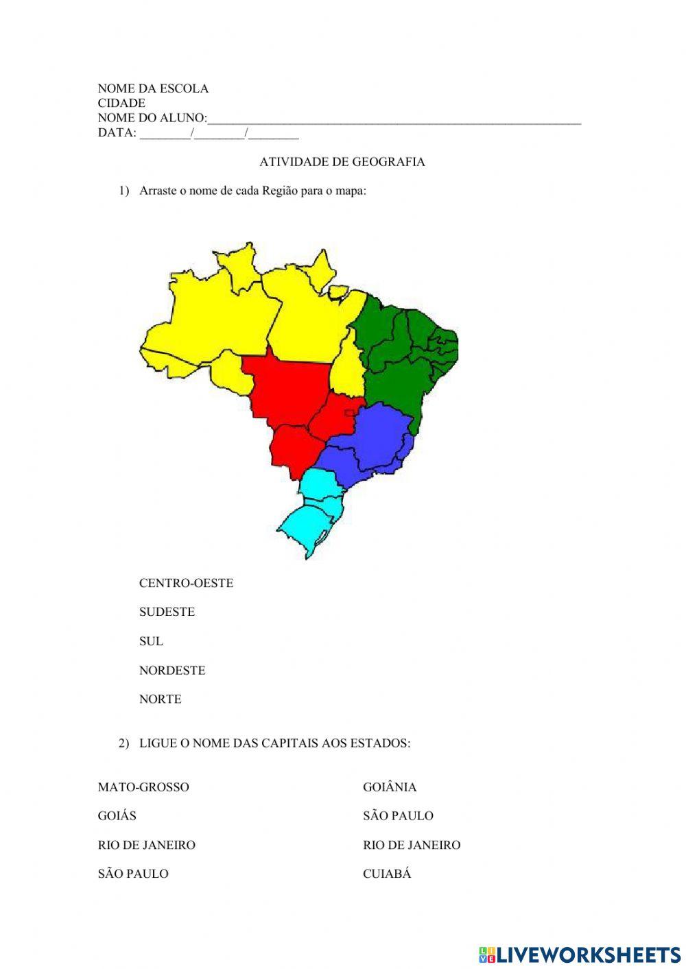 Regiões e Estados Brasileiros