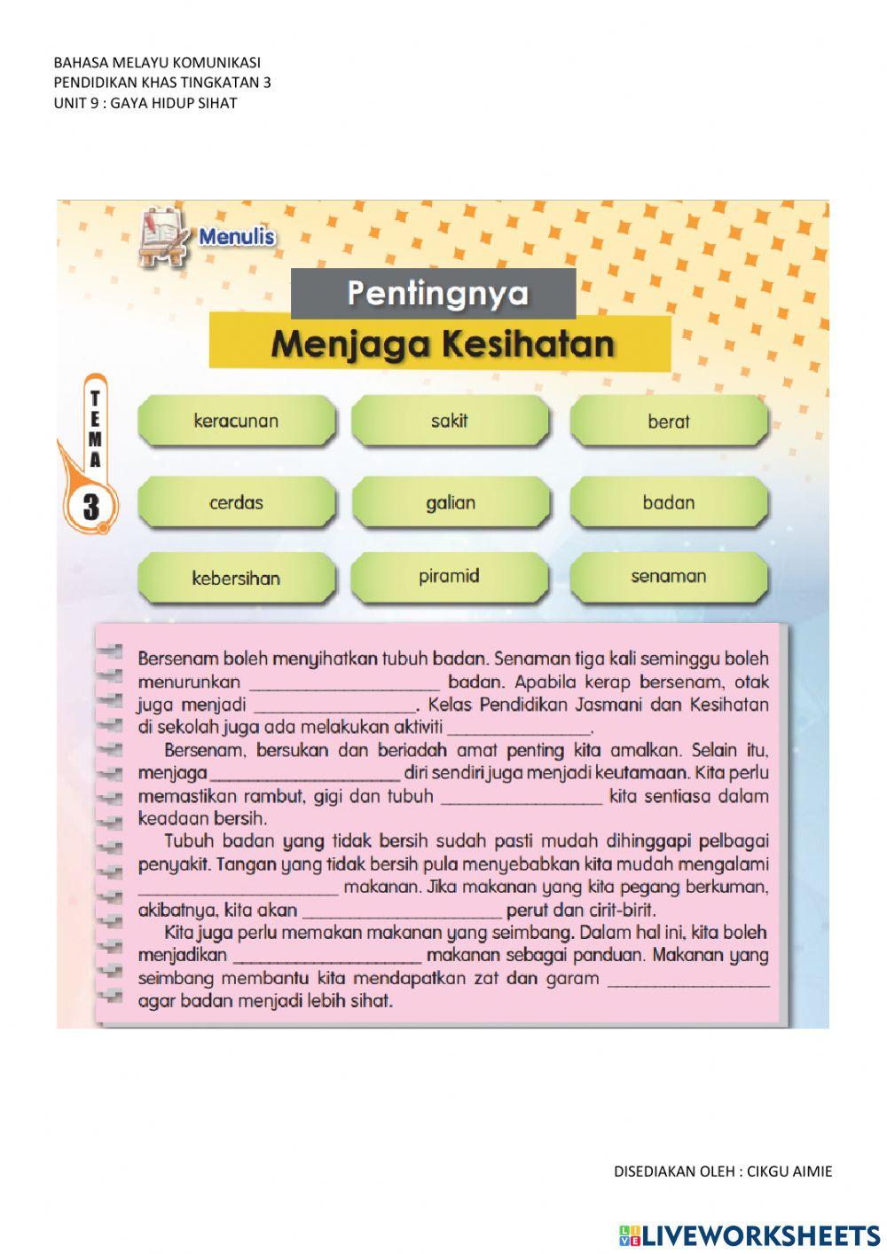 Pentingnya Menjaga Kesihatan