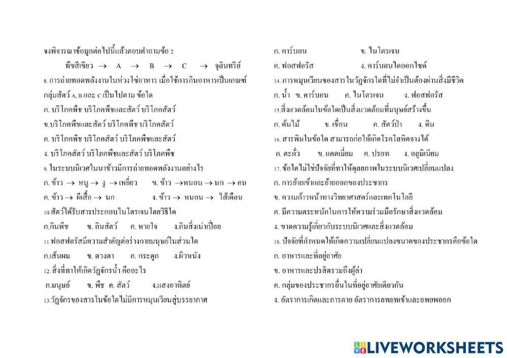 สิ่งแวดล้อม