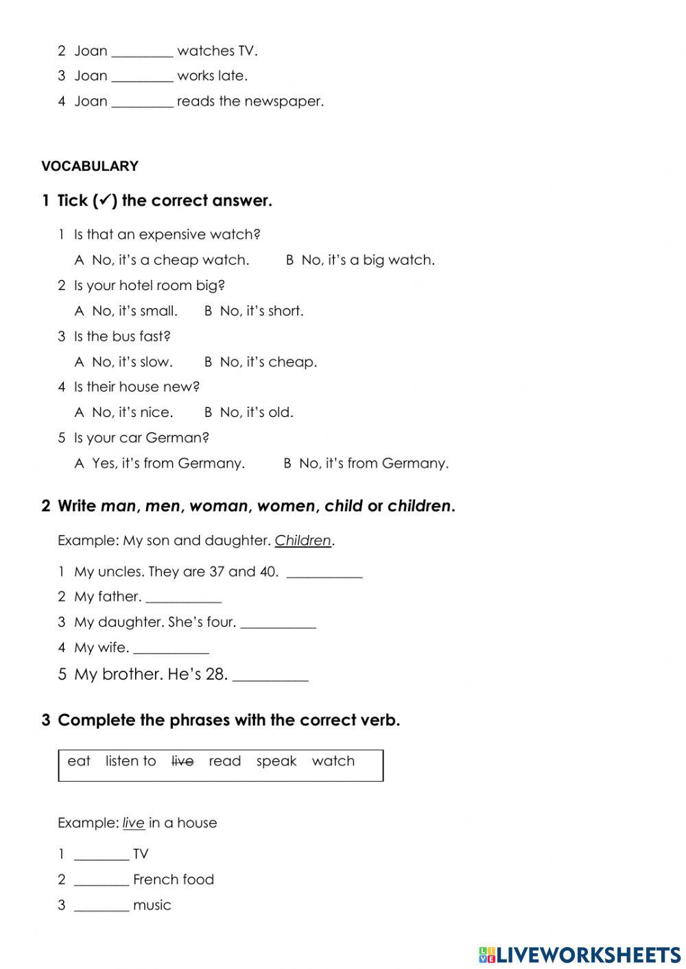 English file beginners 4-6