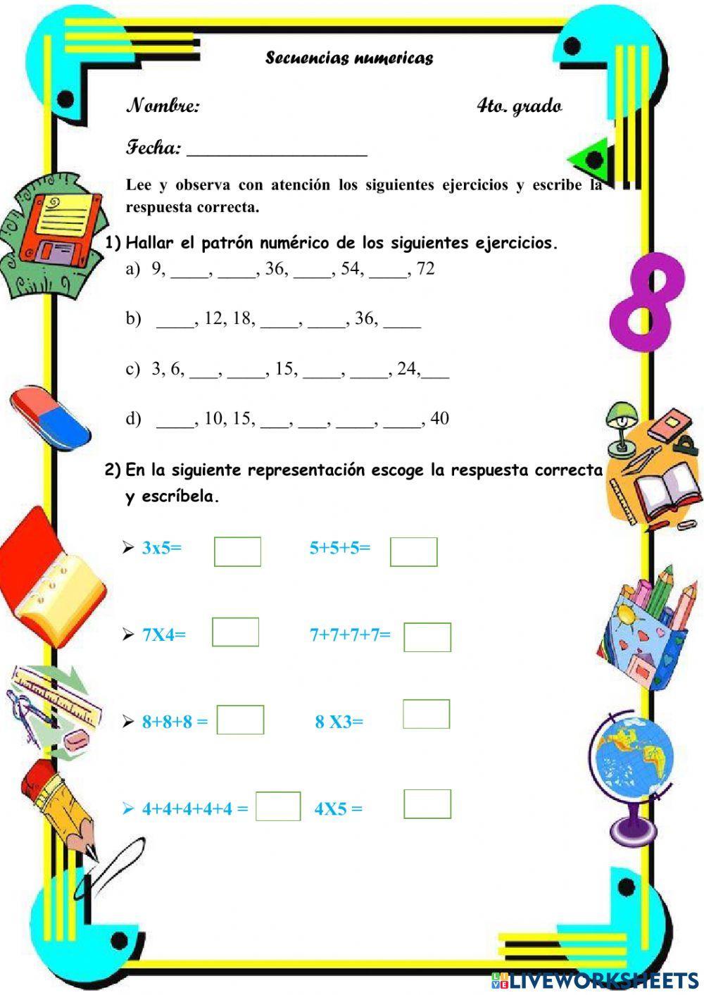Secuencias numericas
