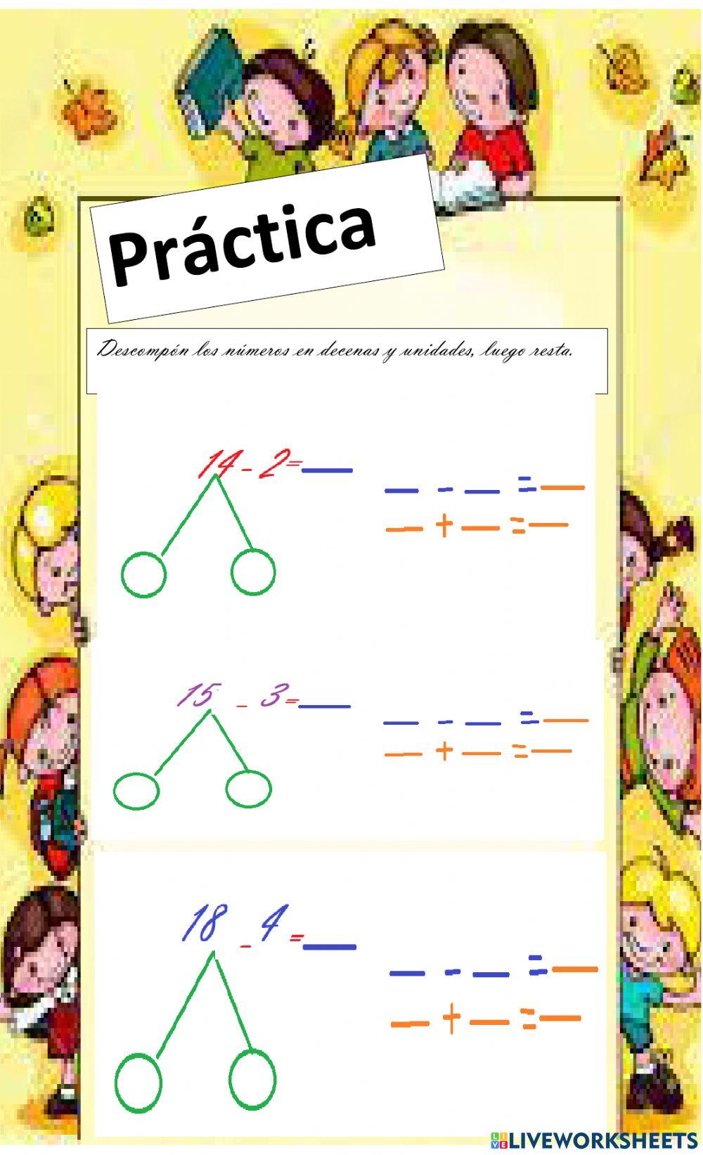 Descomposición en decenas y unidades ( Singapur)