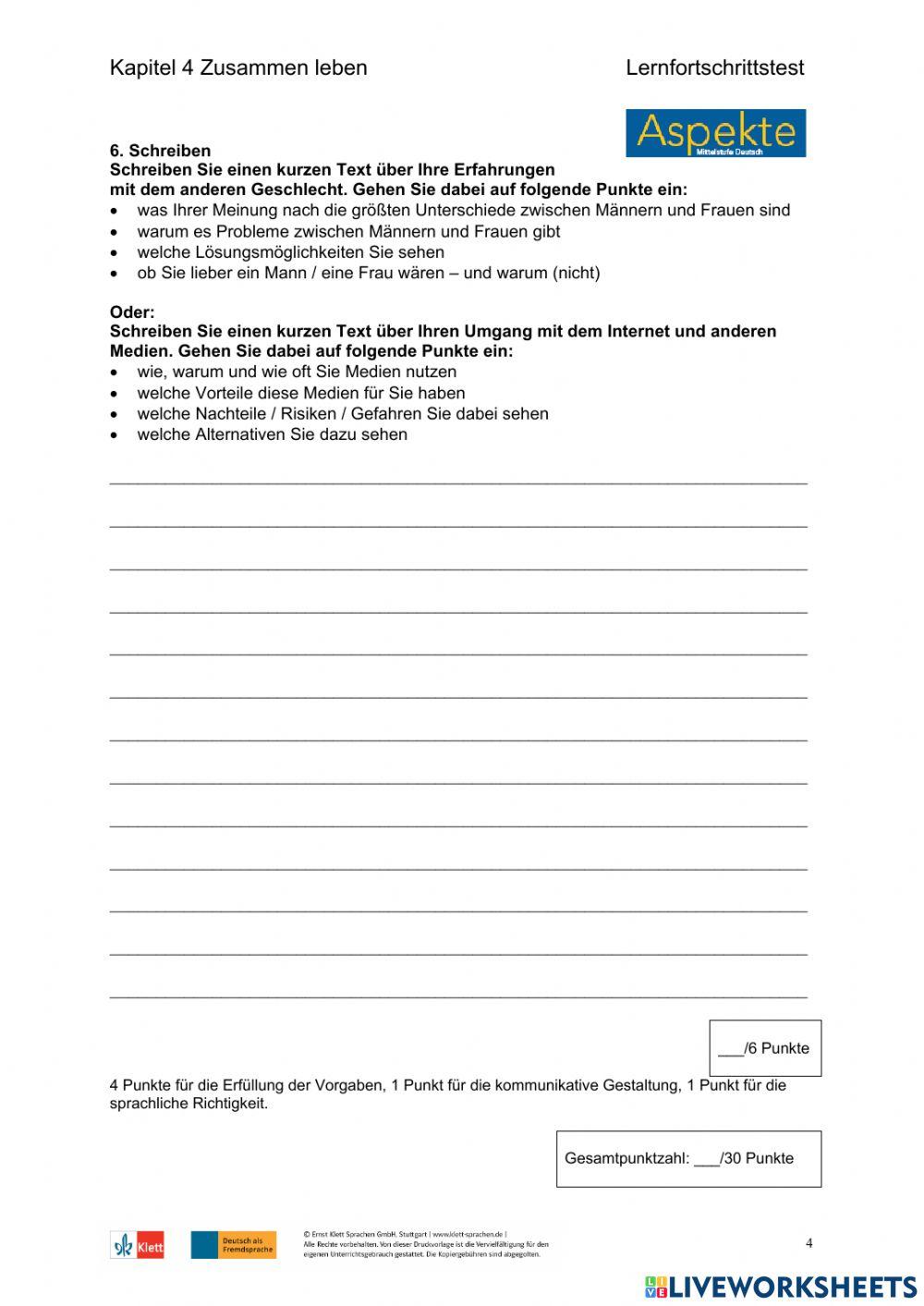 Aspekte B2 Kapi… | Free Interactive Worksheets | 5090264