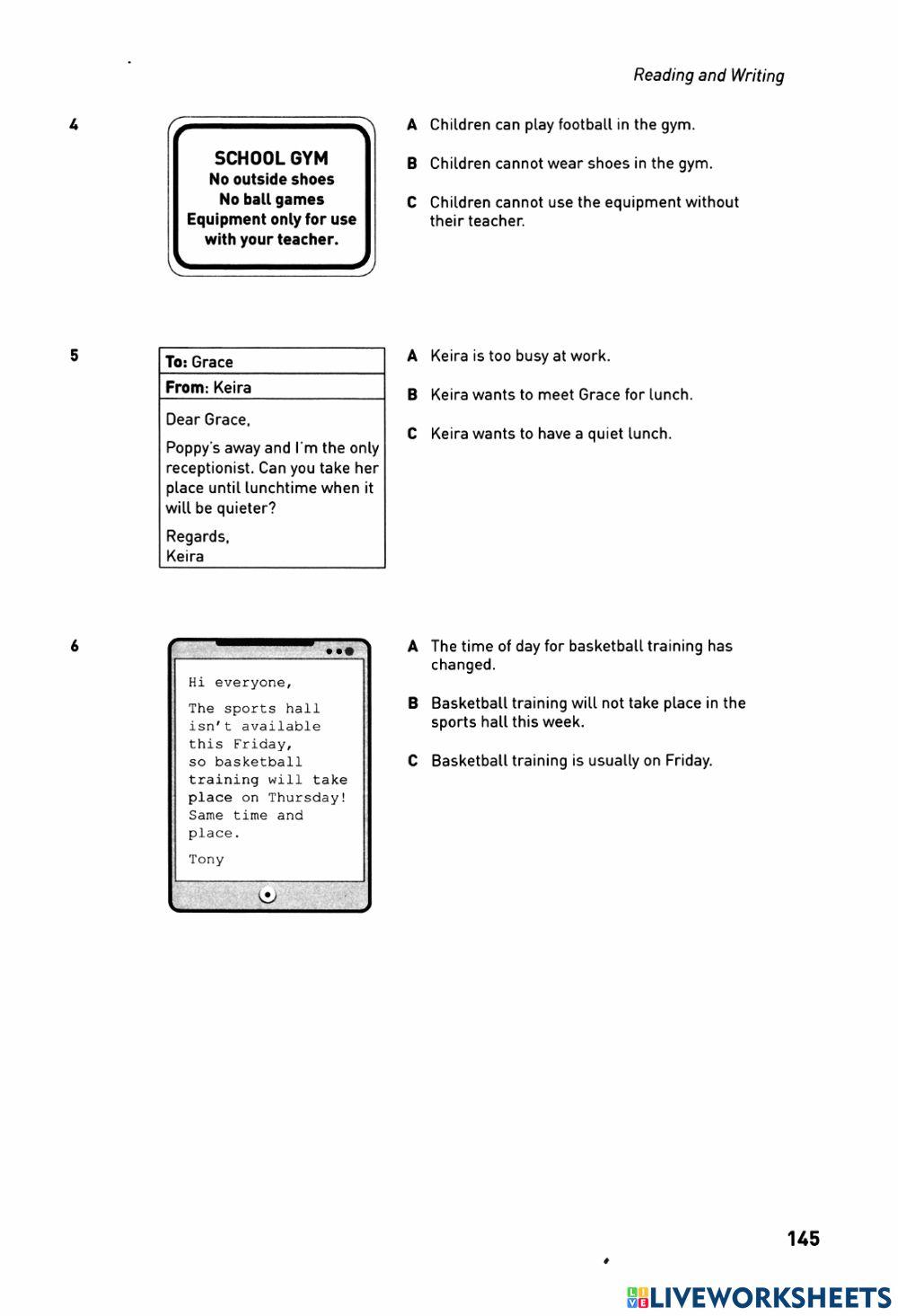 KET Collin 2020 - Reading - Test 08