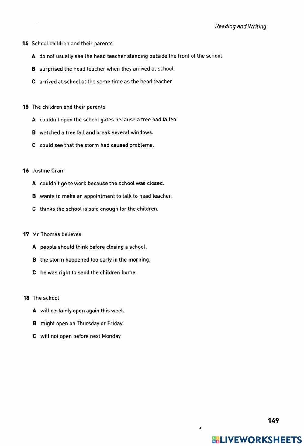 KET Collin 2020 - Reading - Test 08