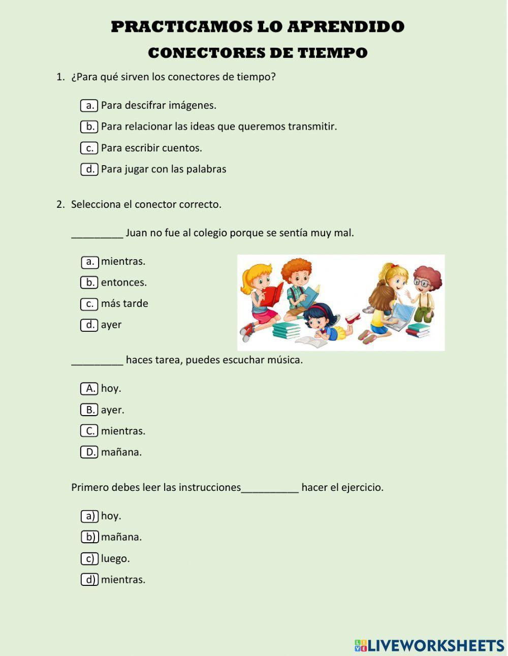 Conectores de tiempo