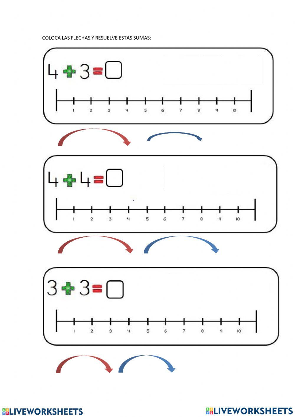 Suma con Recta numérica