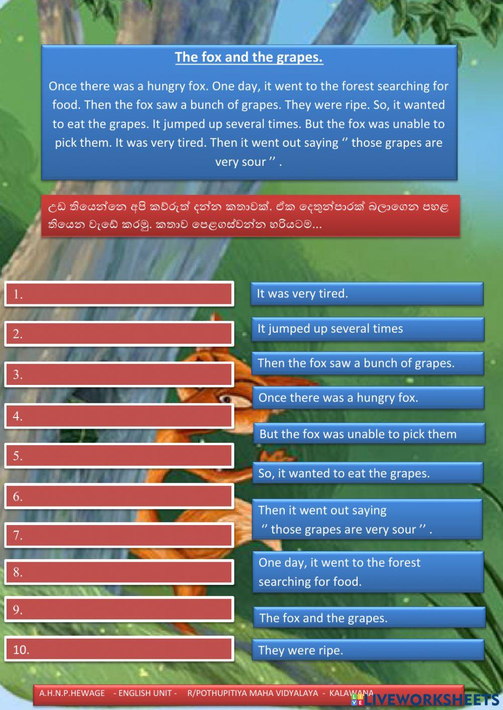 Build A Story Worksheet