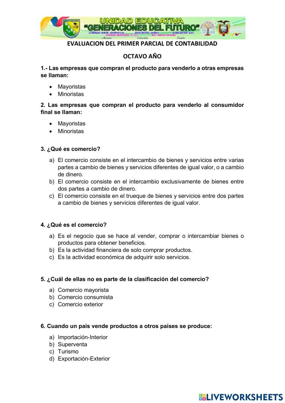 El comercio y el comerciante